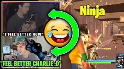 Ninja & Dr Lupo's son playing Fortnite Battle Royale - Funny moments