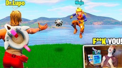 GOODBYE NINJA!! Dr Lupo trolling Ninja in Fortnite