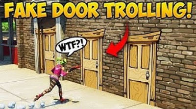 The fake door troll!!! - Fortnite Battle Royale funny fails