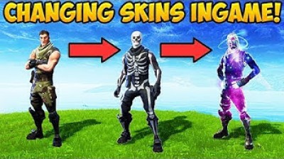 OMG! Changing Skins in-game!! Fortnite Battle Royale
