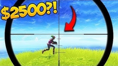 OMG!! I'll give you 2500$ if you hit this shot! - Fortnite Battle Royale