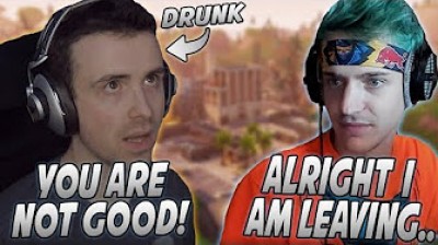 Ninja gets angry with Dr Lupo, Ninja, NickMercs & TimTheTatMan playing Fortnite