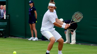 Lukas Lacko makes the backhand winner look easy!