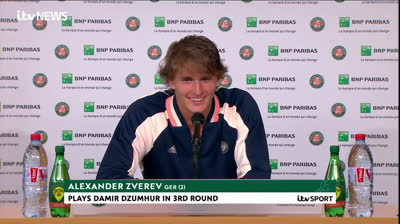 Alexander Zverev hilarious moment with British journalist