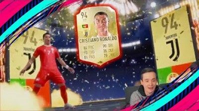 RONALDO, MESSI, ICONS & MORE | BEST FIFA 19 PACKS REACTION