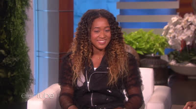 Naomi Osaka en el show de Ellen DeGeneres