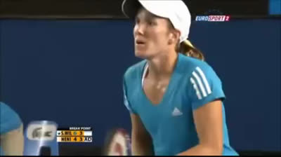 Justine Henin humillando a Serena Williams