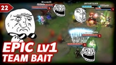 Epic Lv1 Team Bait (LoL) Funny/Fails Moments  - League of Legends