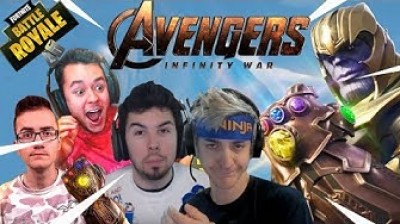 Youtubers wins with THANOS - Fortnite Battle Royale