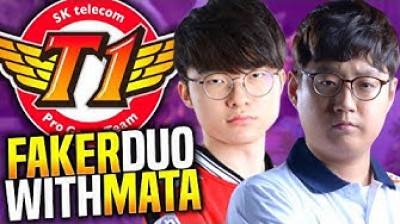Faker playing duos with Mata - League of Legends