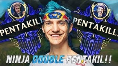 Ninja playing LoL - 2 Pentakill in 1 game - League of Legends