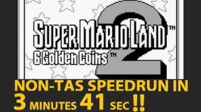 Super Mario Land 2 (Gameboy) SpeedRun (3:41)