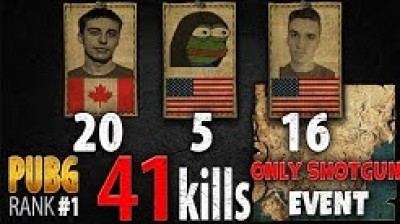 Shroud & WaduHek & chad 41 kills [NA] SQUAD FPP - Only Shotgun Event