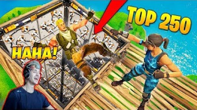 NINJA reacts to the TOP 250 fails in Fortnite Battle Royale