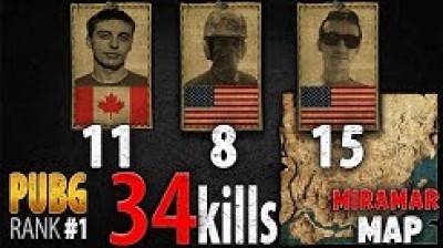 Shroud, chocoTaco & just9n 34 kills [NA] SQUAD FPP - PLAYERUNKNOWN'S BATTLEGROUNDS