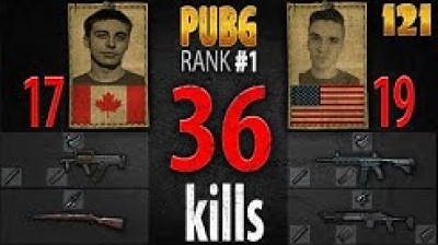 Shroud & Chad 36 kills DUO - 1st person PLAYERUNKNOWN'S BATTLEGROUNDS