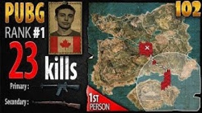 Shroud 23 kills SOLO - 1st person PLAYERUNKNOWN'S BATTLEGROUNDS