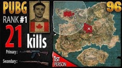 Shroud 21 kills SOLO - 1st person PLAYERUNKNOWN'S BATTLEGROUNDS