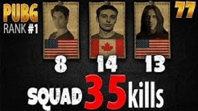 PUBG - Grimmmz & Anthony & Shroud 35 kills SQUAD - PLAYERUNKNOWN'S BATTLEGROUNDS