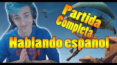 NINJA hablando Español en Fortnite Battle Royale - Partida Completa