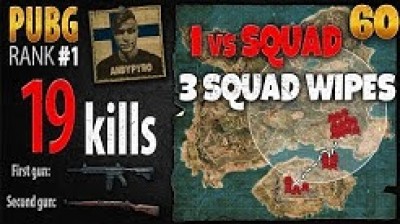 PUBG - AndyPyro 19 kills Solo vs SQUAD - PLAYERUNKNOWN'S BATTLEGROUNDS