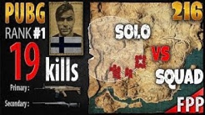 PUBG - AndyPyro 19 kills [EU] Solo vs Squad FPP - PLAYERUNKNOWN'S BATTLEGROUNDS