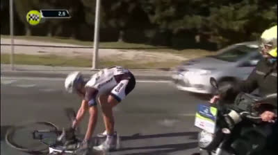 Marcel Kittel THROWS his bike