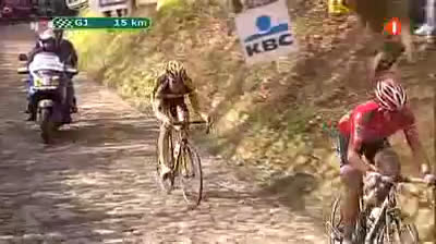 Cancellara vs Boonen Tour of Flanders 2010