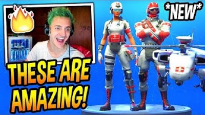 NINJA playing squad with the Helicopter - Fortnite Battle Royale