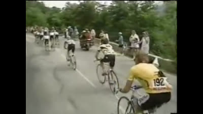 Climb to Alpe d'Huez 1988