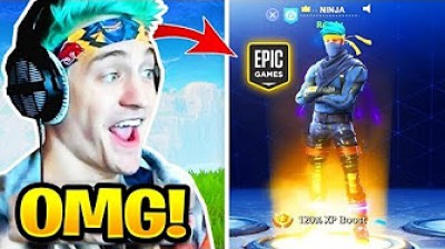 NINJA recibe de EPIC GAMES su propia skin!! Momentos épicos y divertidos en Fortnite