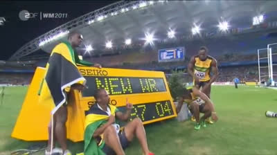 Record del Mundo de Jamaica en relevos