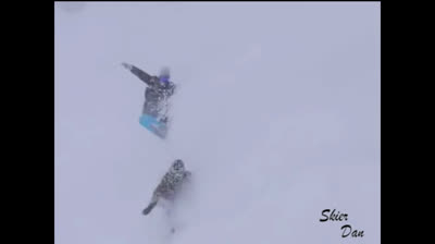 Stupid falls in snow