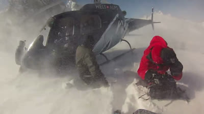 Amazing descent in Chamonix