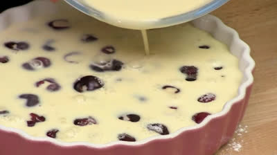 Cherry Clafoutis. Quick and easy