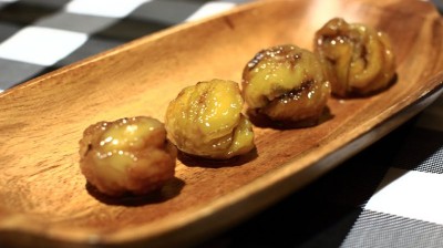 Marrons glacés. Glazed chestnuts