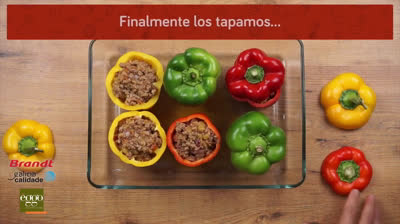 Pimientos rellenos de carne