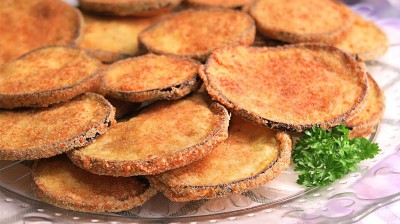 Fried eggplant cuban style