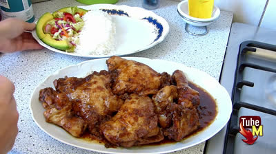 Pollo BBQ al estilo cubano