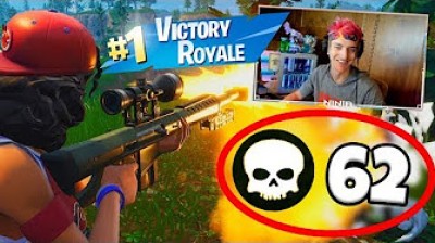 NINJA GETS NEW 62 KILL WORLD RECORD!! Fortnite Battle Royale