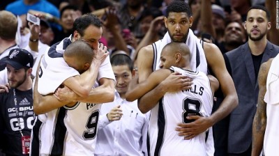 REMONTADA EPICA - San Antonio Spurs vs Miami - Partido 5, 2015