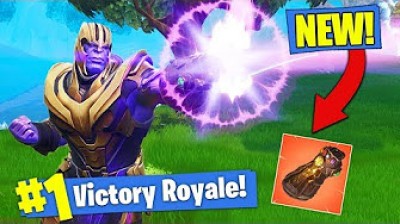 Thanos y el guantelete del infinito en Fortnite!!