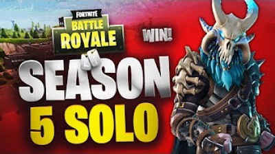 Season 5 Fortnite - Solo win