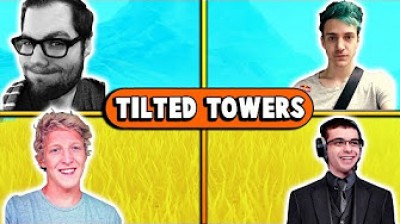 Tfue VS Nick Eh 30 VS Ninja VS Dakotaz in Tilted Towers