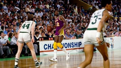June 9th, 1985 - The Los Angeles Lakers beat the Boston Celtics to take the  series, and NBA Championship, 4 game to 2 . . . #losangeles…