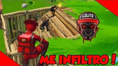 Lolito Fdez infiltrates the rival team. Mode 50 vs 50 in Fortnite