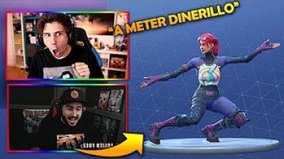 ElRubius & Lolito react to Fortnite dances | Crazy and funny moments